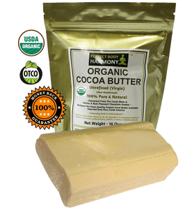 Raw Cocoa Butter - CERTIFIED ORGANIC Pure & Natural