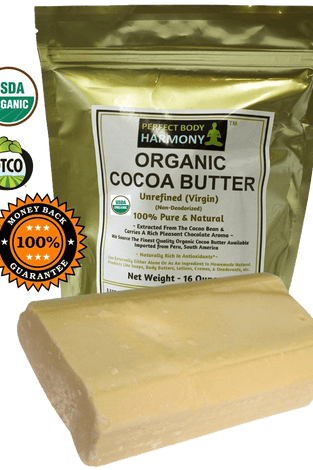 Raw Cocoa Butter - CERTIFIED ORGANIC Pure & Natural