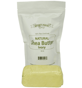 Shea Butter - Nature's Perfect Organics 100% Pure RAW Unrefined Shea Butter